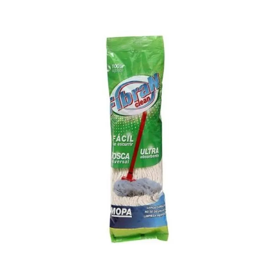 Mopa de algodón súper reforzada blanca – FIBRAN