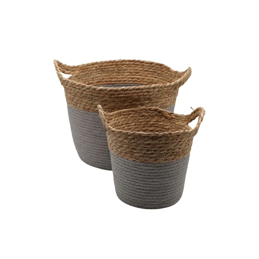 CESTAS YUTE BICOLOR c/ASAS x2 (32/21)