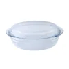 Cacerola de vidrio oval con tapa 3 L - LE CUISINE