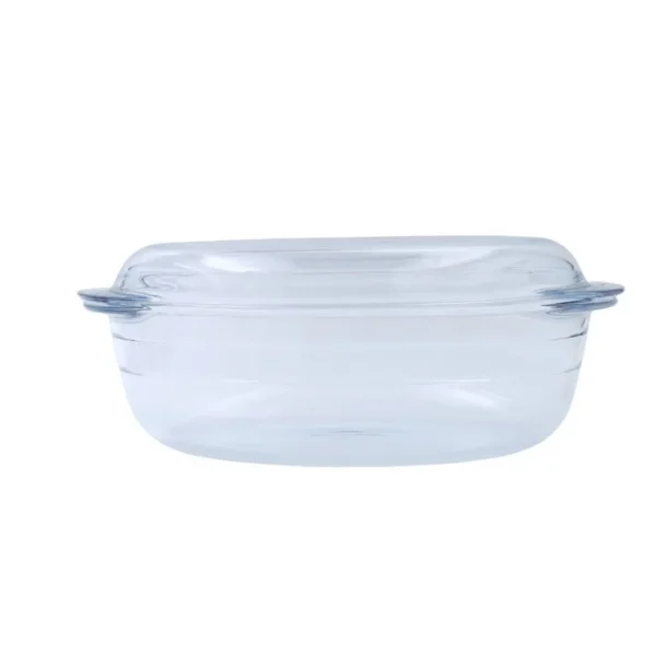 Cacerola de vidrio oval con tapa 3 L – LE CUISINE