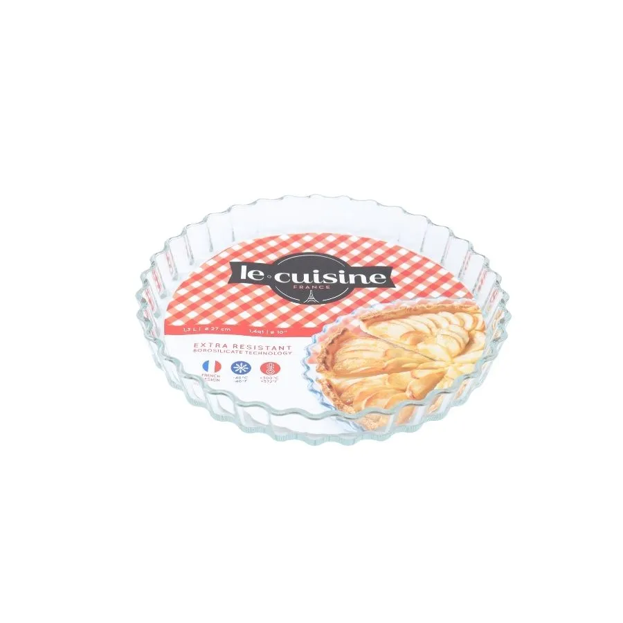 Tartera de vidrio acanalada 27 cm – Ôcuisine