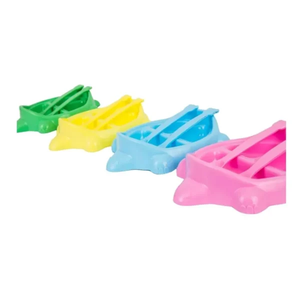Plato infantil plástico tortuga con cubiertos