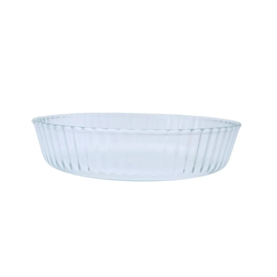 Tortera de vidrio acanalada 26 cm – Ôcuisine