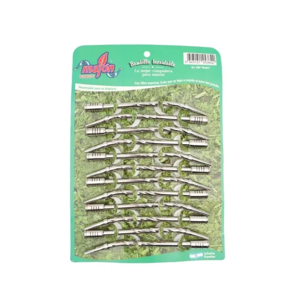 Bombilla inoxidable desmontable x 12