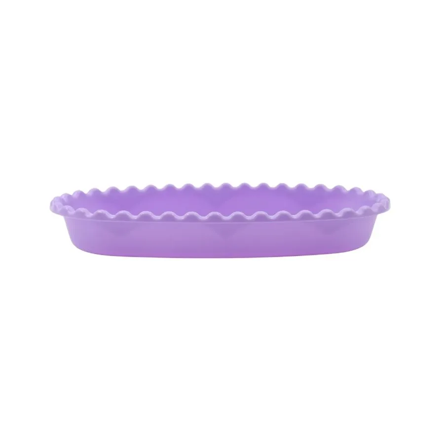 Ensaladera plástica oval Facetada 1 L chica – M.I.S.