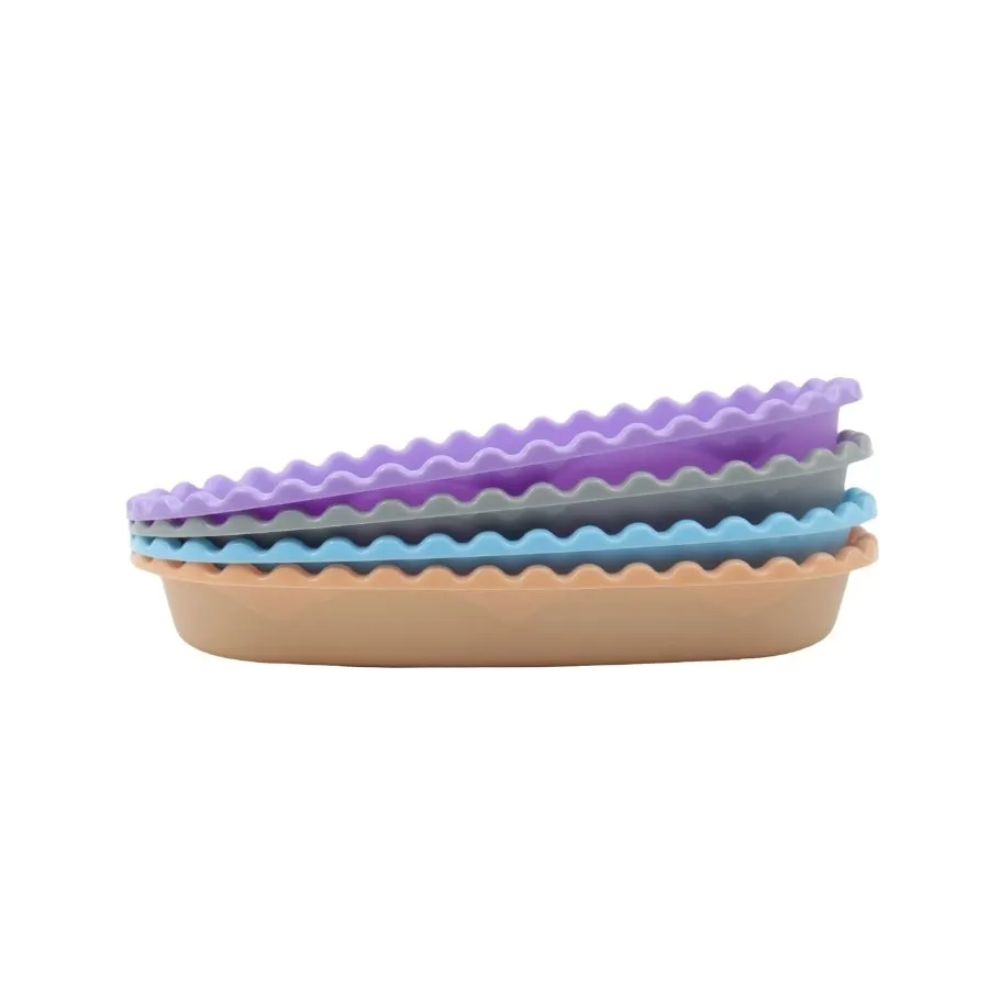Ensaladera plástica oval Facetada 1 L chica – M.I.S.