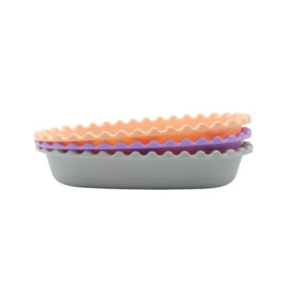 Ensaladera plástica oval Facetada 2 L mediana – M.I.S.