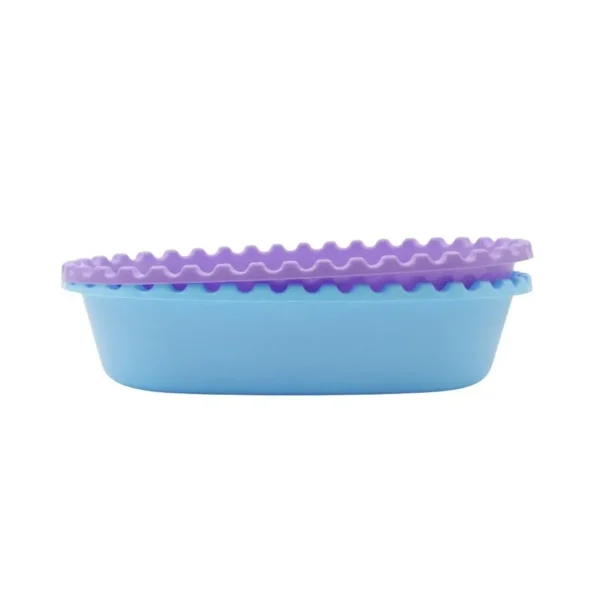 Ensaladera plástica oval Facetada 3,5 L grande – M.I.S.