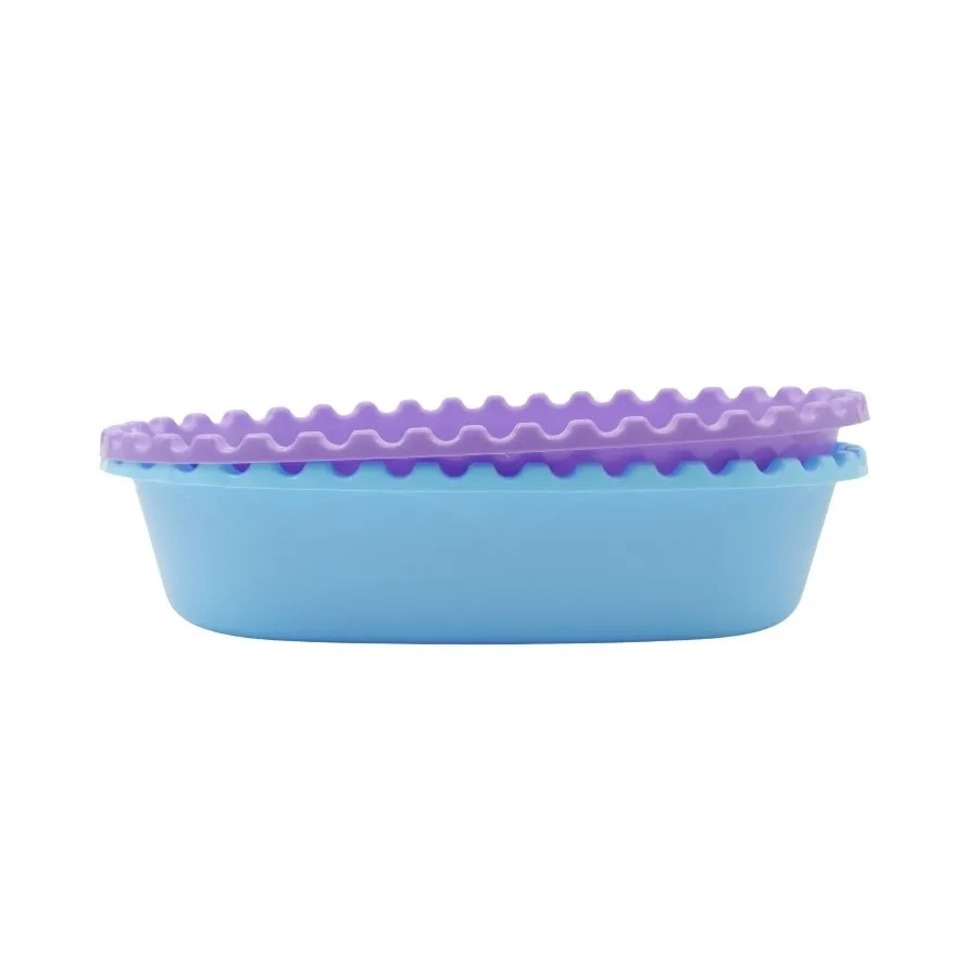 Ensaladera plástica oval Facetada 3,5 L grande – M.I.S.