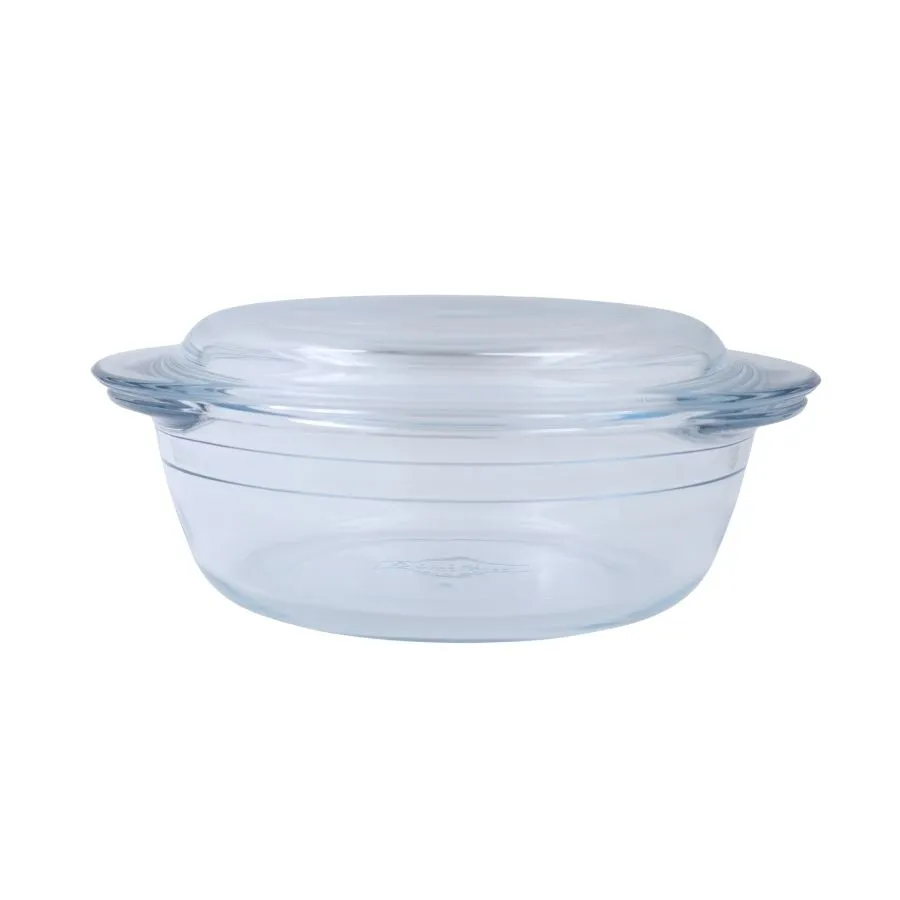 Cacerola de vidrio redonda con tapa 1 L – LE CUISINE