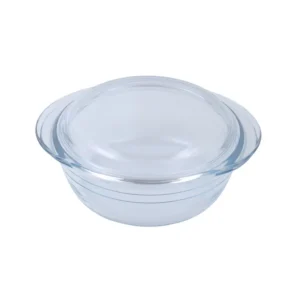 Cacerola de vidrio redonda con tapa 1,6 L – LE CUISINE