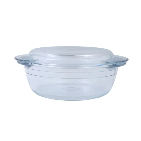Cacerola de vidrio redonda con tapa 1,6 L – LE CUISINE