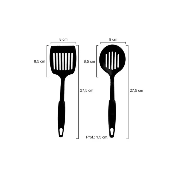 Set 5 utensilios con percha