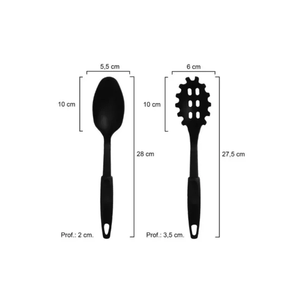 Set 5 utensilios con percha