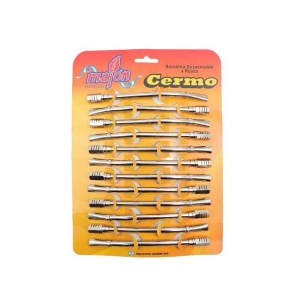 Bombilla metálica desarmable x 12