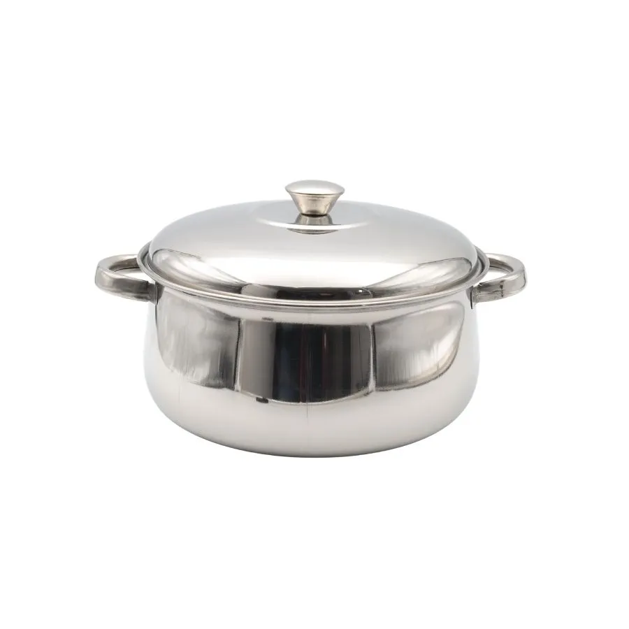 Cacerola de acero inoxidable Bombé 22 cm (4 L) – NOUVELLE CUISINE