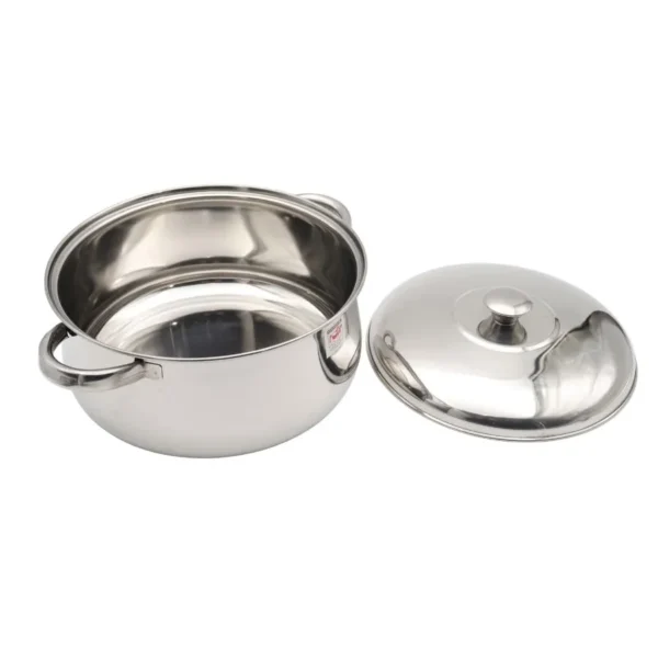 Cacerola de acero inoxidable Bombé 24 cm (5,5 L) – NOUVELLE CUISINE
