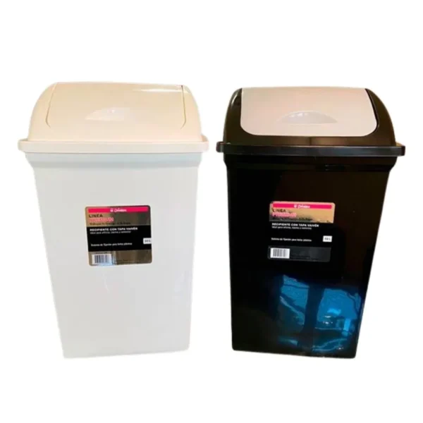 Cesto de residuos plástico vaivén 50 L – COLORES