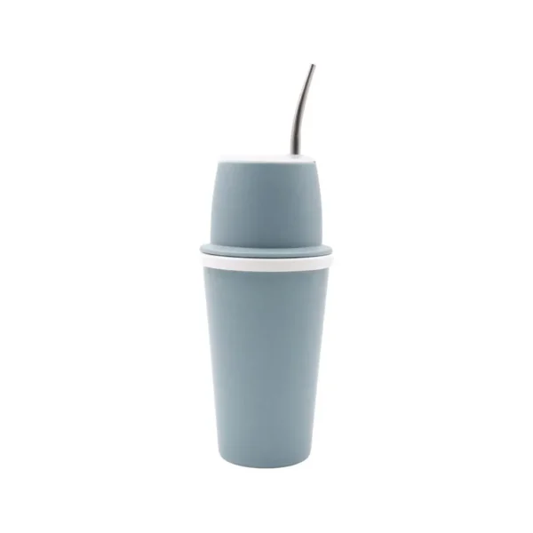 Mate listo plástico pastel con bombilla metálica 400 cc – LIMA