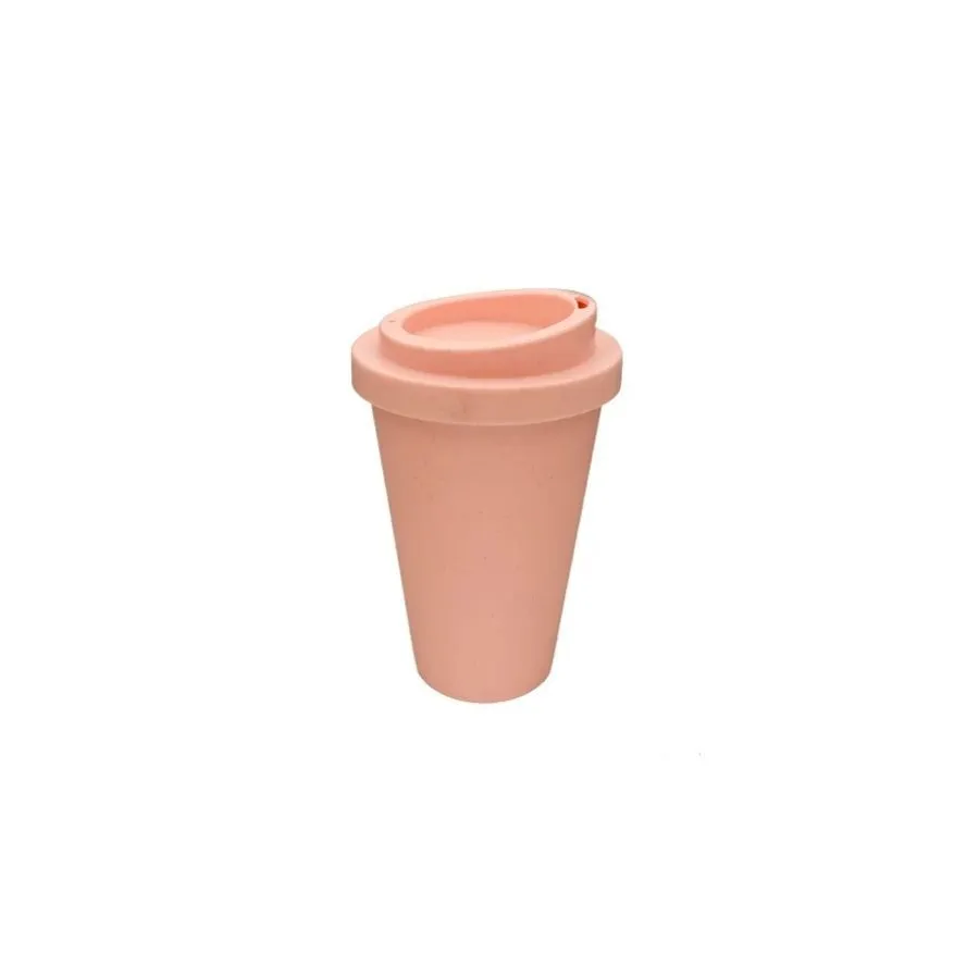 Vaso térmico plástico pastel con tapa