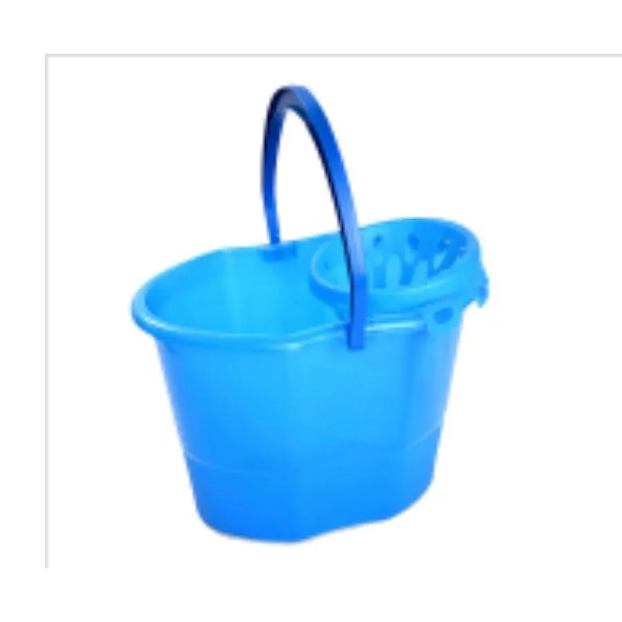 Balde plástico oval 15 L con escurridor - DESESPLAST