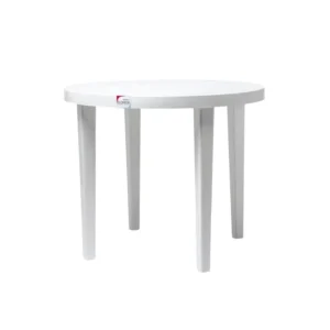 Mesa Berlín redonda blanca 85 cm – FLORIDA