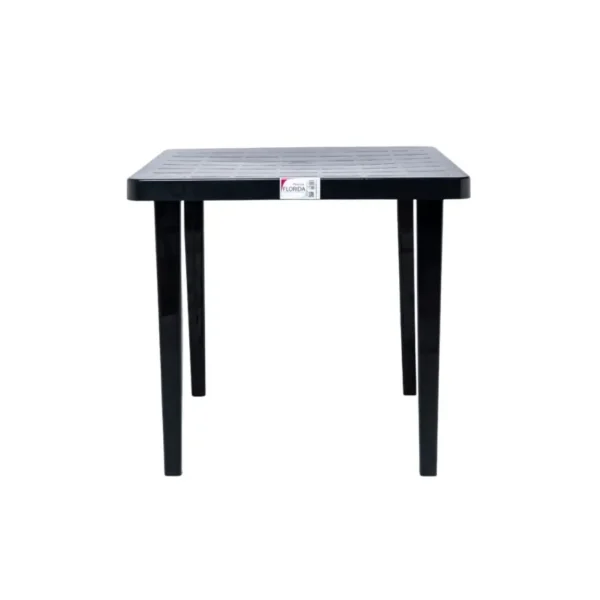 Mesa cuadrada negra 78 x 78 cm – FLORIDA