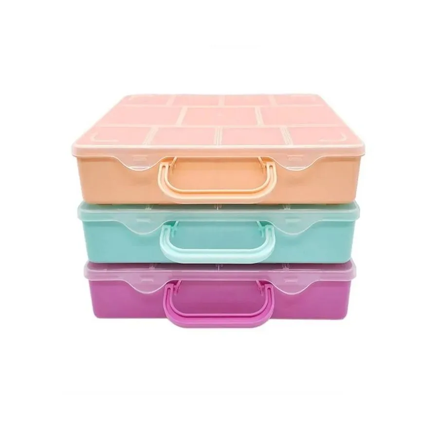 CAJA PLAST TULUM 11 DIV SALMON