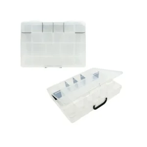 Caja plástica Tulum 23 divisiones cristal