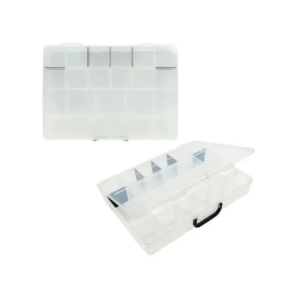 Caja plástica Tulum 23 divisiones cristal
