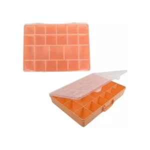 Caja plástica Tulum 23 divisiones salmón