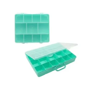 Caja plástica Tulum 23 divisiones verde