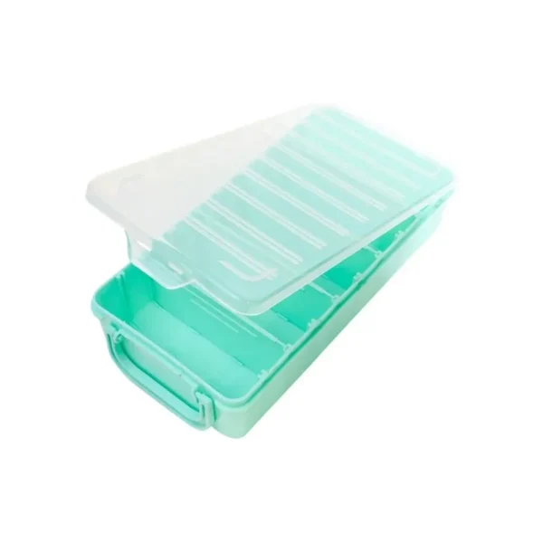 Caja plástica Tulum 5 divisiones verde
