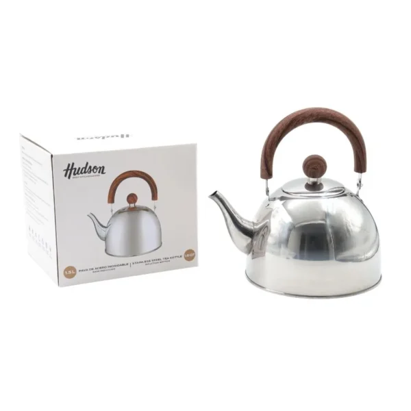 Pava acero con pico matero mango simil madera 1,5 L – HUDSON