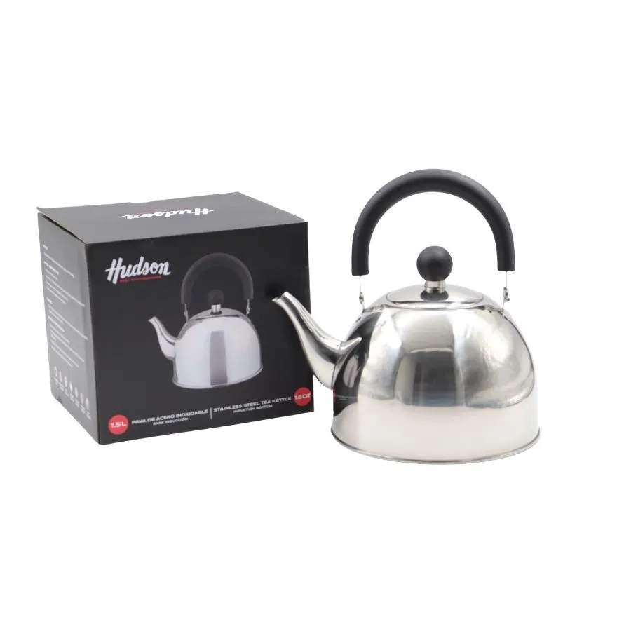 Pava acero con pico matero mango negro 1,5 L – HUDSON