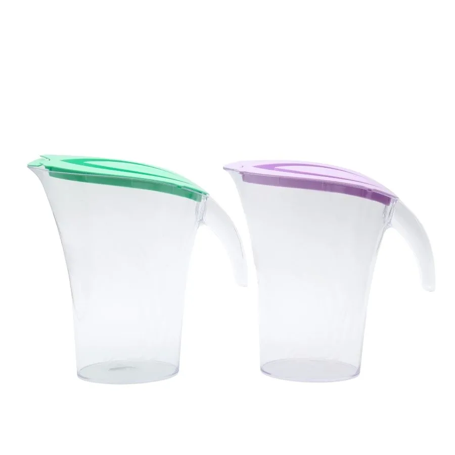 Jarra de acrílico oval 1,5 L con tapa – BGA