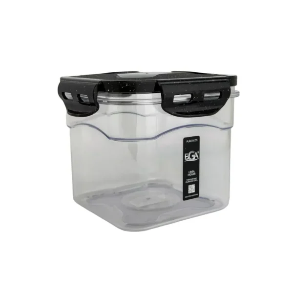 Frasco acrílico cuadrado 1 L tapa color – OLÍMPICO