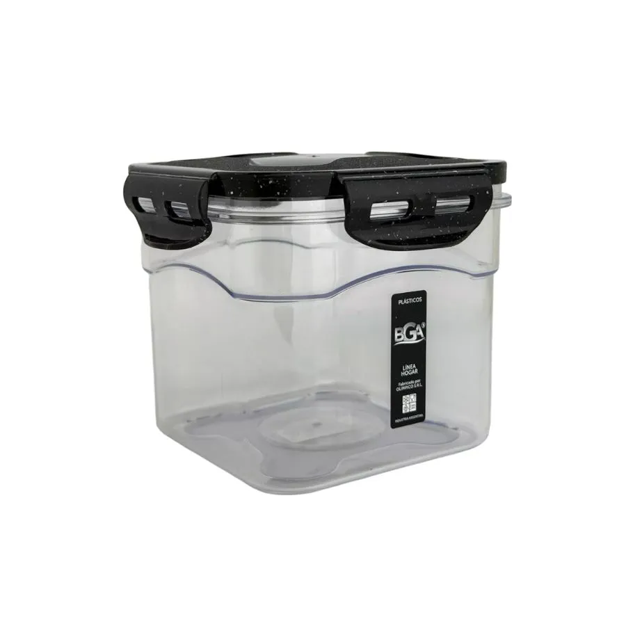 FRASCO ACRIL CUAD BGA 1 L T/ CLIP COLOR