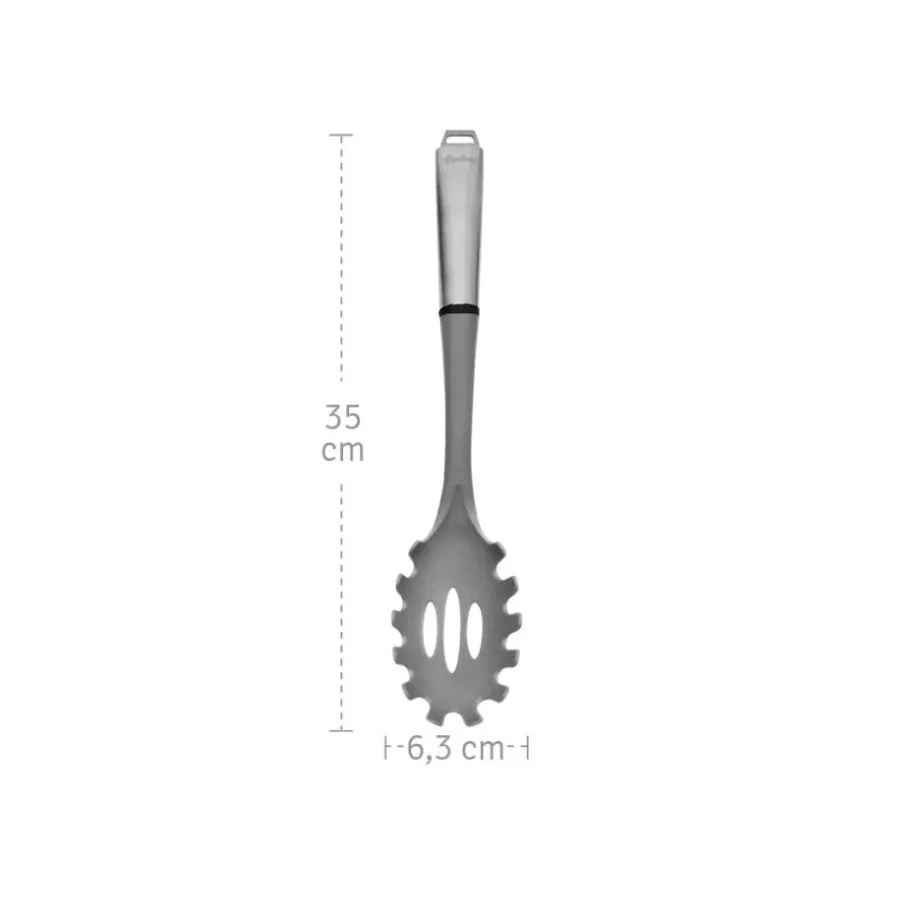 Cuchara para pasta gris mango acero - HUDSON