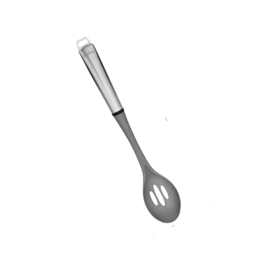 Cuchara calada gris mango acero – HUDSON