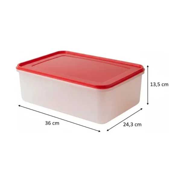 Hermético rectangular plástico 12 L – HERALDPLAST