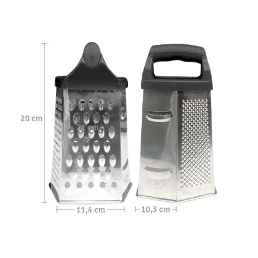 Rallador acero 6 caras hexagonal 20 cm - HUDSON