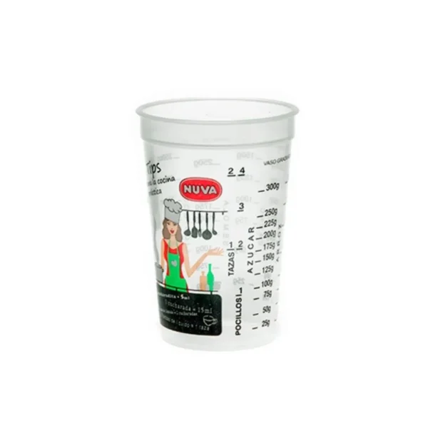 VASO MEDIDAS PLAST 350 NUVA