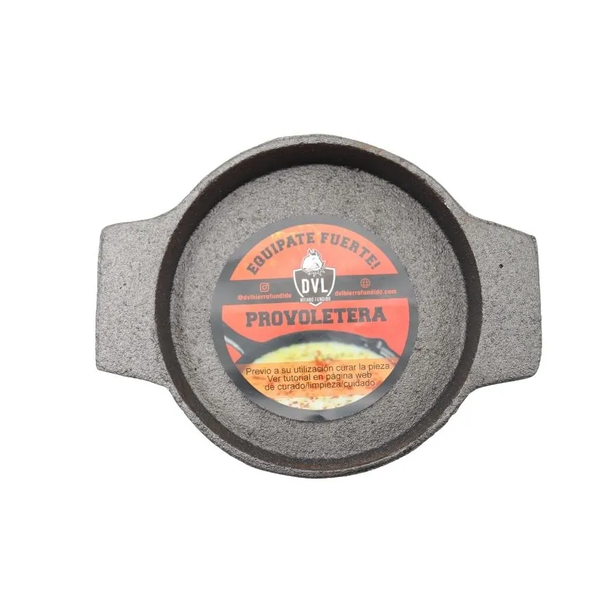 Provoletera de hierro fundido con asas  14 cm – DVL