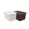 Caja organizadora ratán 35 L con tapa - MIS PLAST