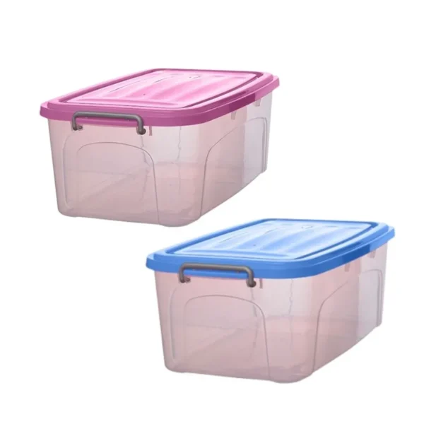 Organizador plástico 20 L con tapa – GEMPLAST