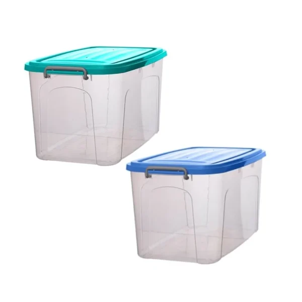 Organizador plástico 30 L con tapa – GEMPLAST