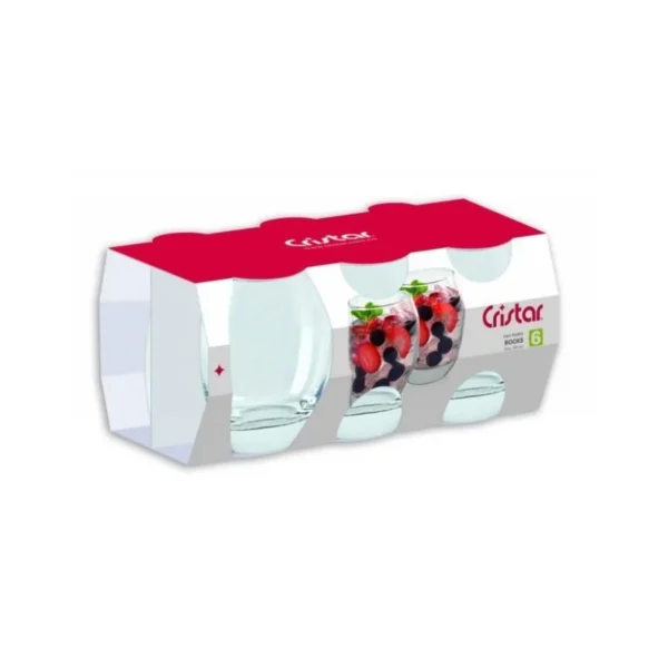 Set 6 vasos Dubai bajos 357 cc – CRISTAR