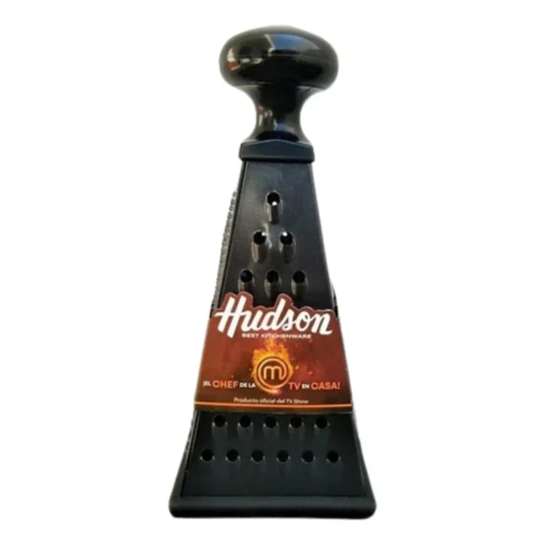 Rallador acero 4 caras piramidal con base Total Black – HUDSON