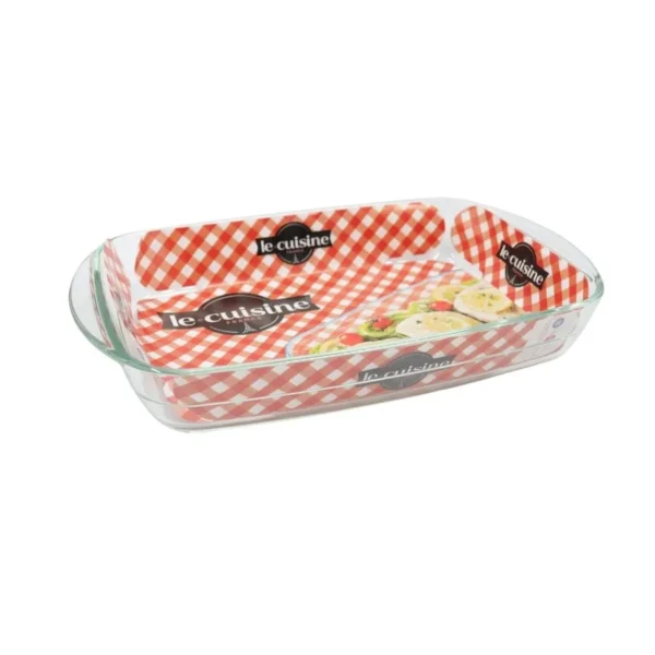 Asadera de vidrio rectangular 23 x 15 cm - LE CUISINE